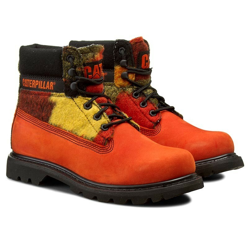 red caterpillar boots